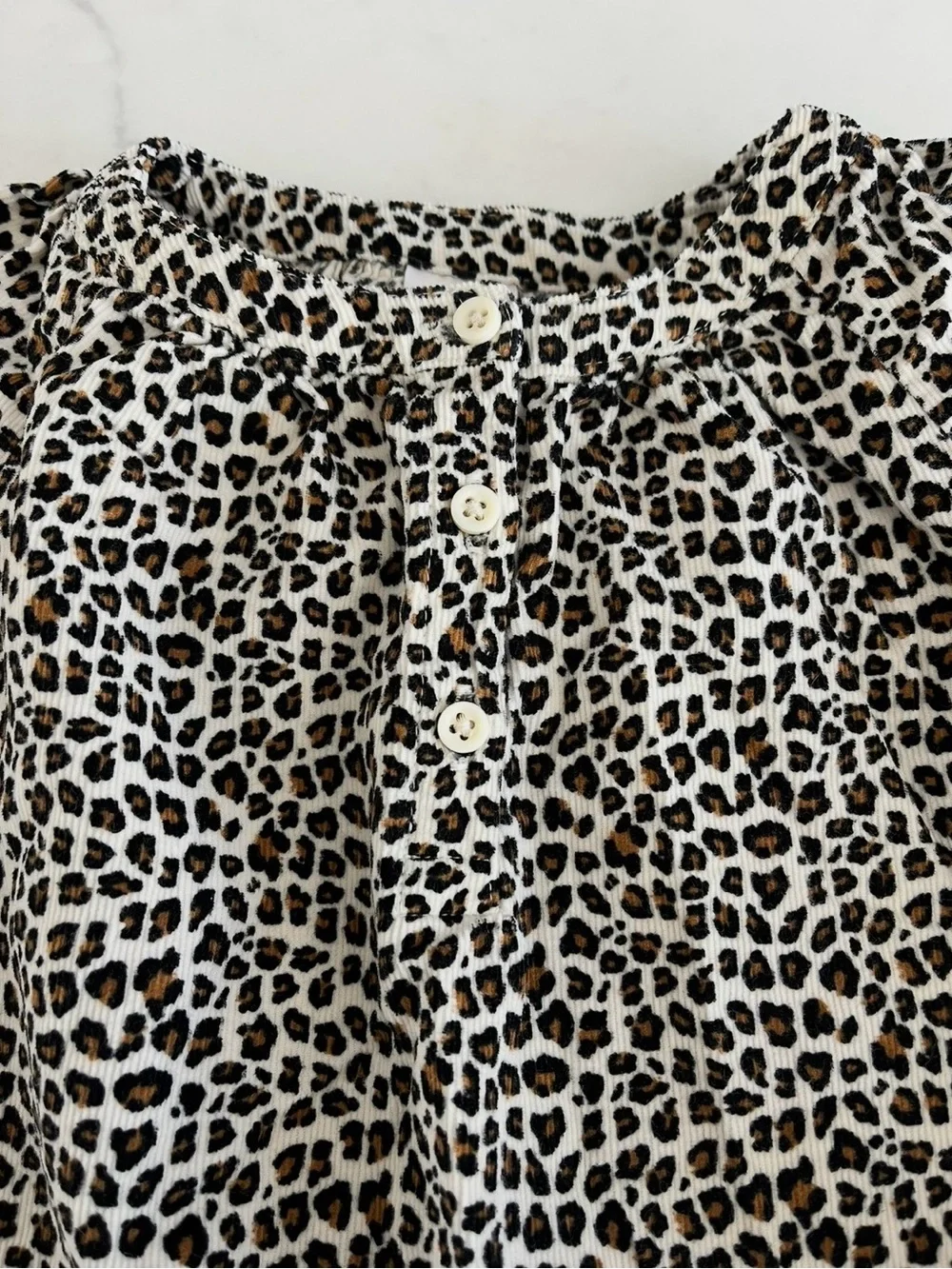 GAP Kids Leopard-Print Tunic Dress - Black & Cream